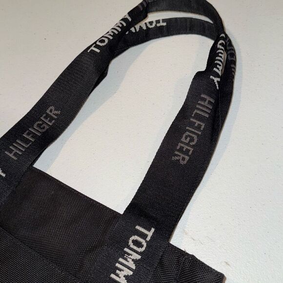 Tommy Hilfiger Black Canvas Tote Bag - Picture 6 of 15